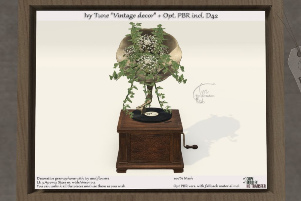 Ivy Tune Vintage Decor, L$225