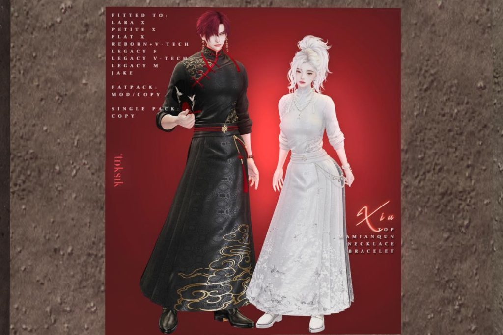 Xio Set - Jake/Legacy F+M/MaitreyaX/Reborn/+mods, L$315-L$350 each