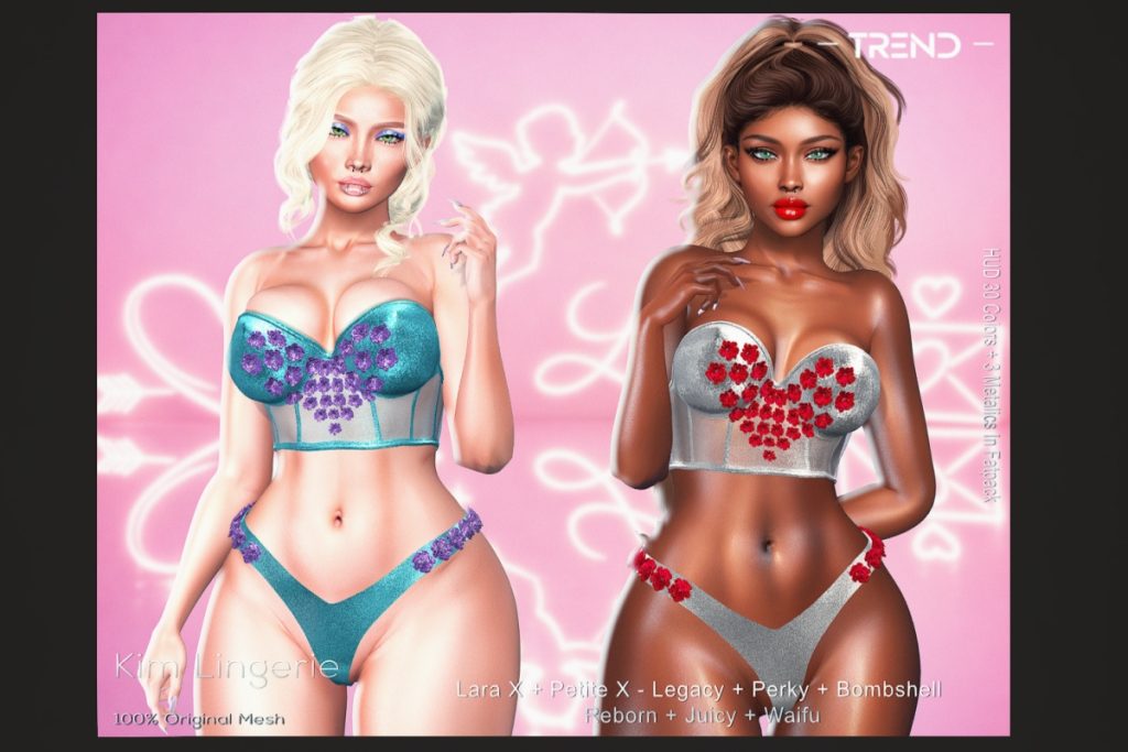 Kim Lingerie - Legacy/MaitreyaX/Reborn/+mods, L$350 each/L$2299 FP