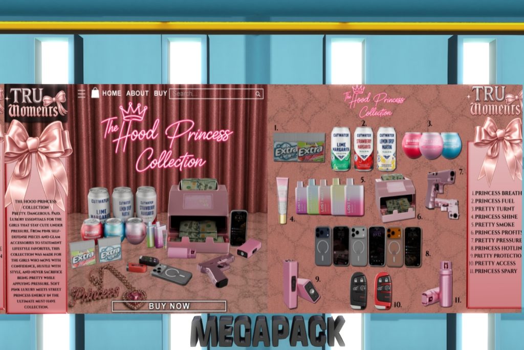 The Hood Princess Collection, L$199-L$399 each/L$1999 FP