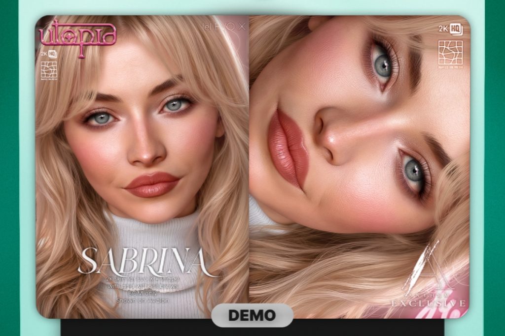 Sabrina Skin - EvoX, L$599 each/L$1350 FP