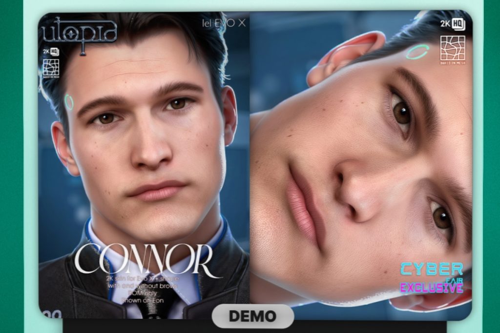 Connor Skin - EvoX/Velour, L$599 each/L$1350 FP