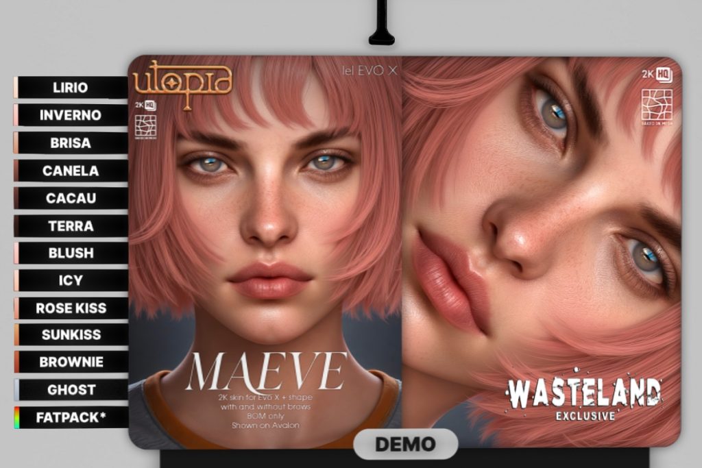 Maeve Skin - EvoX, L$599 each/L$1350 FP