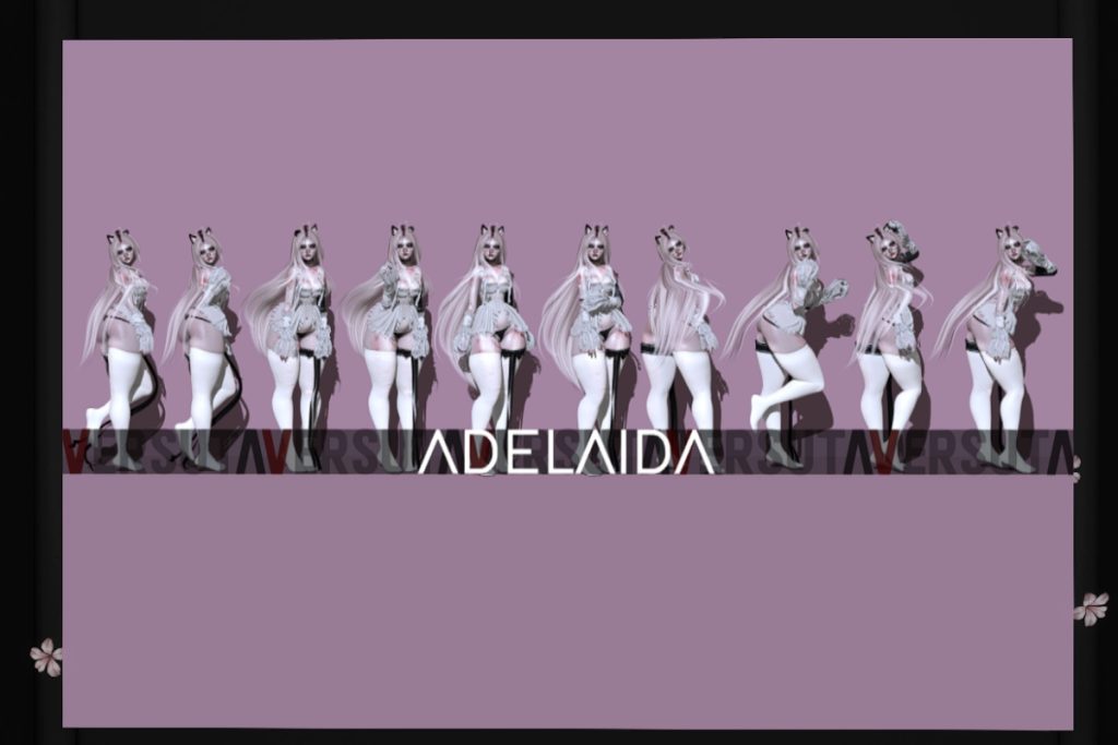 Adelaida Poses, L$50 each/L$279 FP