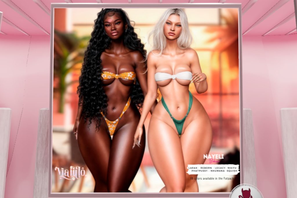 Nayeli Bikini - Legacy/MaitreyaX/Nhumana/Reborn/+mods, L$320 each/L$1699 FP