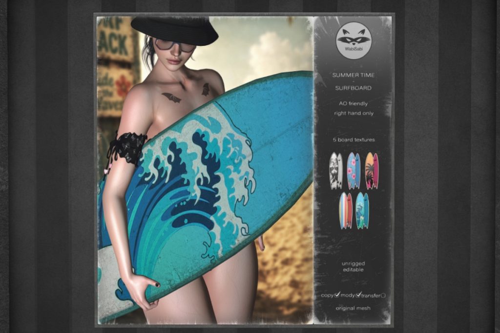 Summer Time Surfboard Holdable, L$299