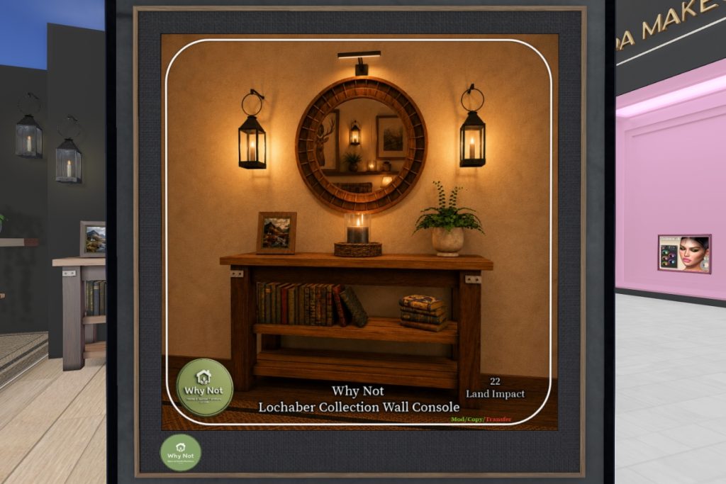 Lochaber Wall Console, L$248