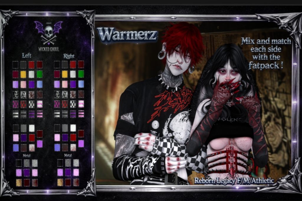 Warmerz - Legacy F+M/Reborn/+mods, L$229 each/L$899 FP
