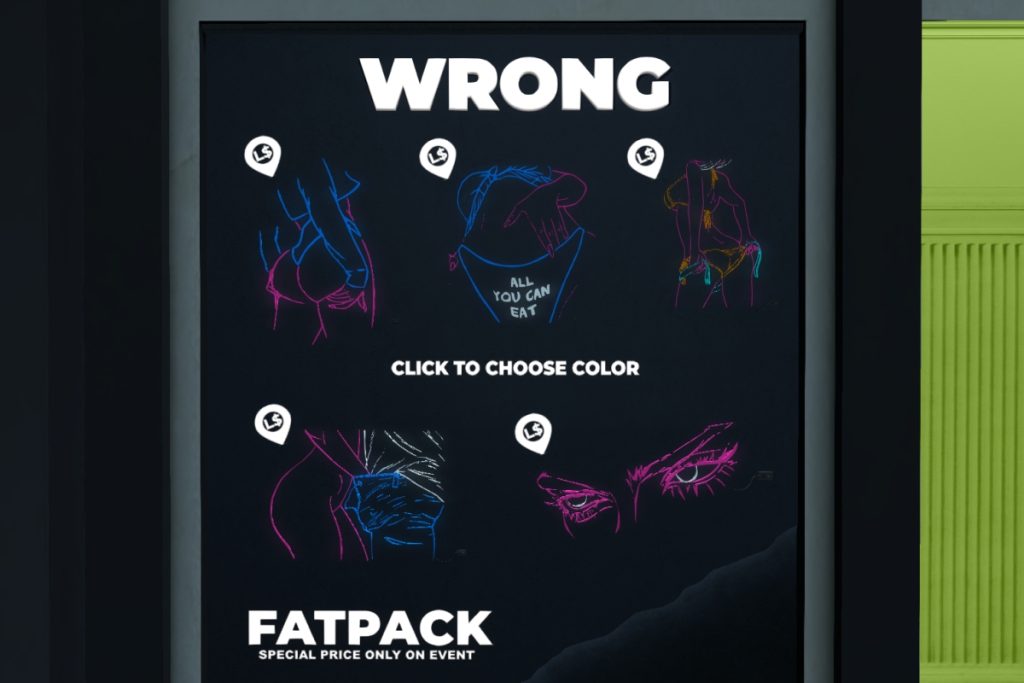 Let me touch Neons, L$140 each/L$440 FP