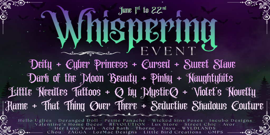 SINK YOUR TEETH INTO WHISPERING EVENT