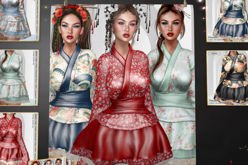 Hanako Set - Inithium/Legacy/MaitreyaX/Reborn/+mods, L$275 each/L$975 FP (not set up right?)