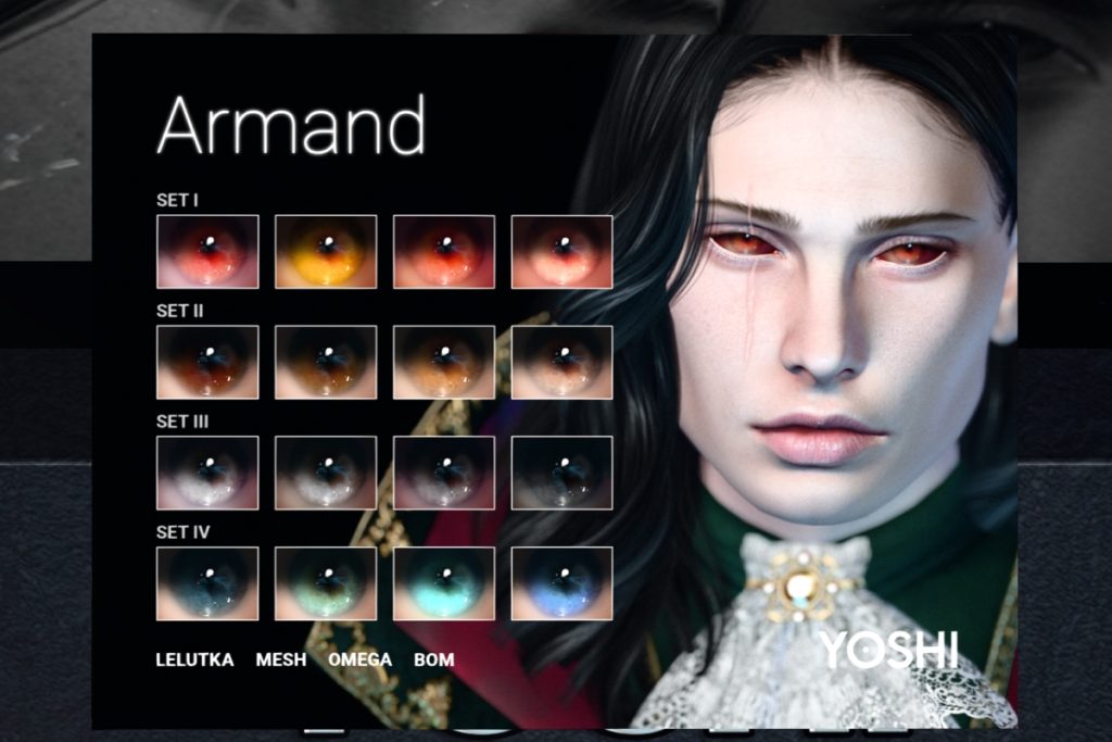 Armand Eyes - BOM/EvoX/Omega, L$299 each/L$499 FP