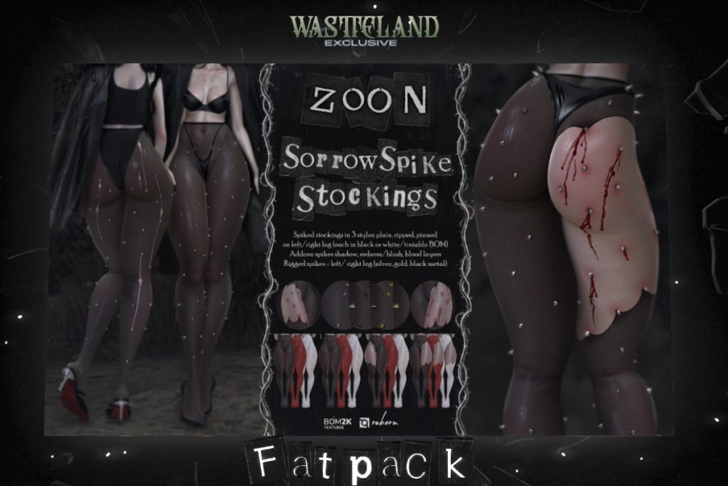 Sorrow Spike Stockings - BOM for Reborn, L$349