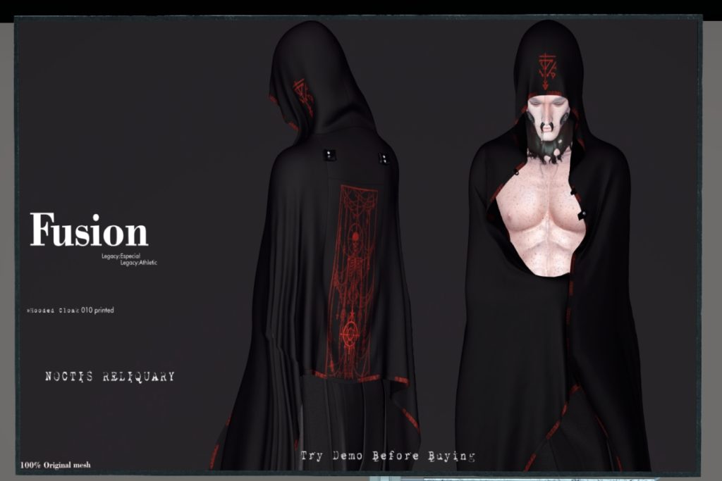 Noctis Reliquary Cloak - Legacy/+mods, L$230 each/L$800 each FP