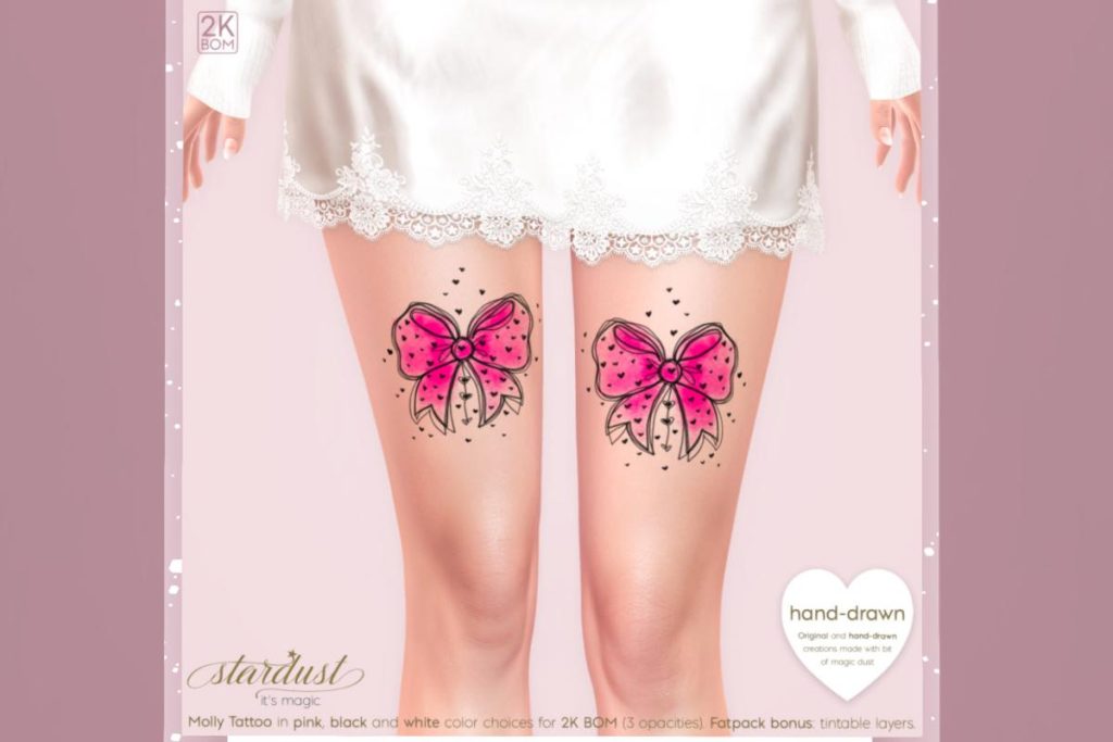 Molly Tattoo, L$200 each/L$350 FP