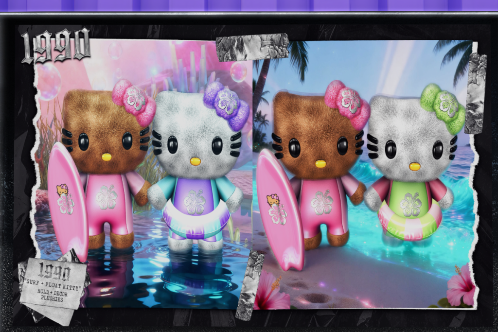 Surf + Float Kitty Plush - L$300 each/L$550 FP