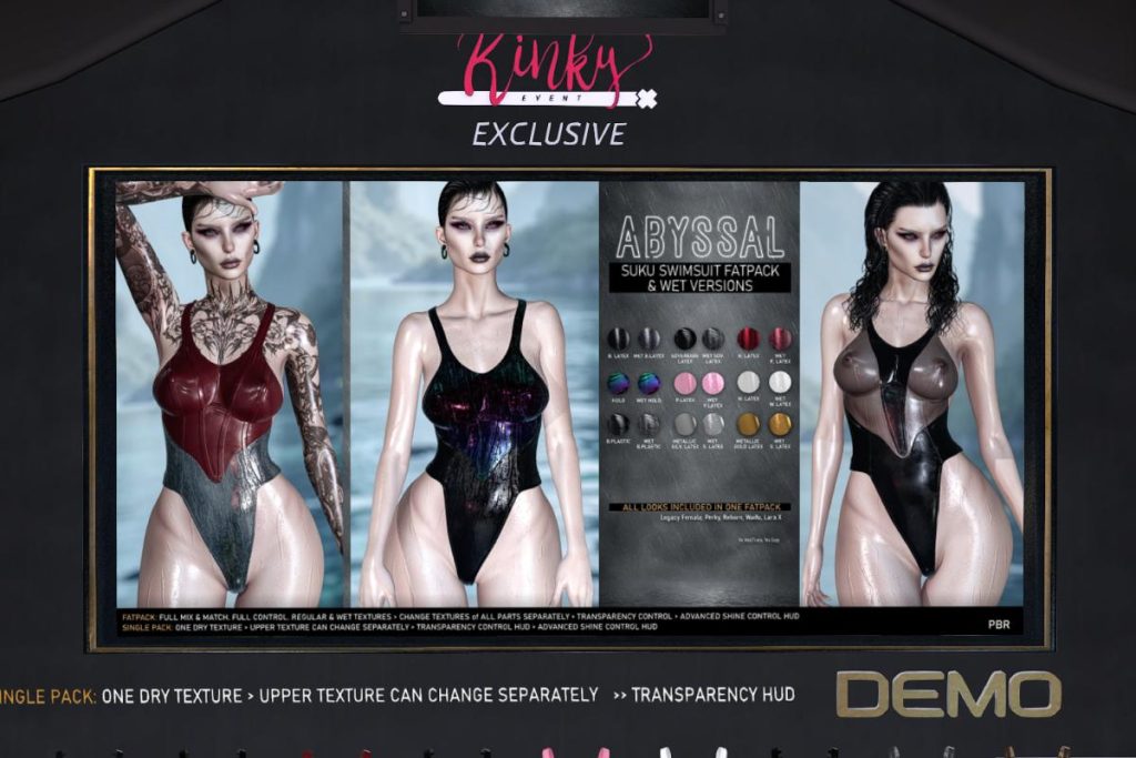 Suiku Swimsuit - Legacy/MaitreyaX/Reborn/+mods, L$399 each/L$2599 FP