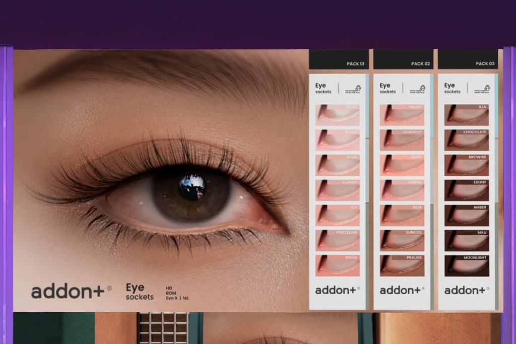 Eye Sockets - EvoX, L$300 each/L$590 FP