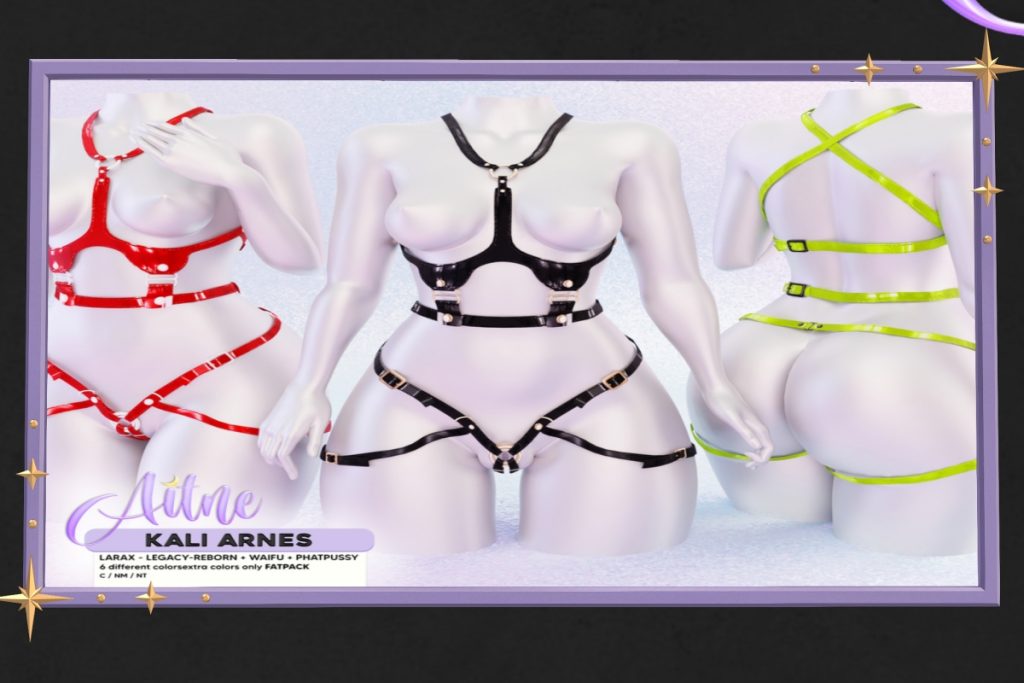 Kali Harness - Legacy/MaitreyaX/Reborn/+mods, L$145 each/L$600 each FP