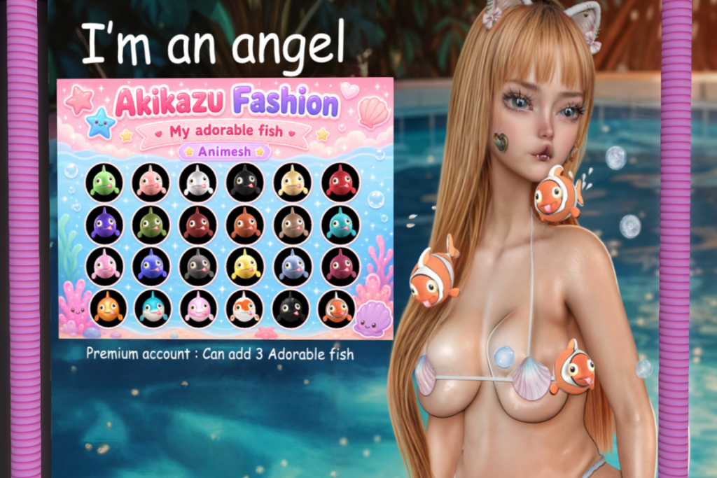 My Adorable Fish Animesh, L$250 each/L$999 FP