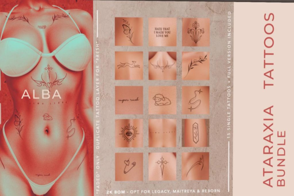Ataraxia Tattoos, L$399