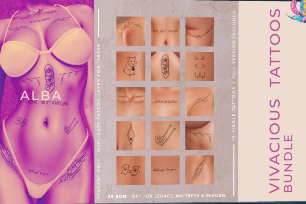 Vivacious Tattoos, L$399