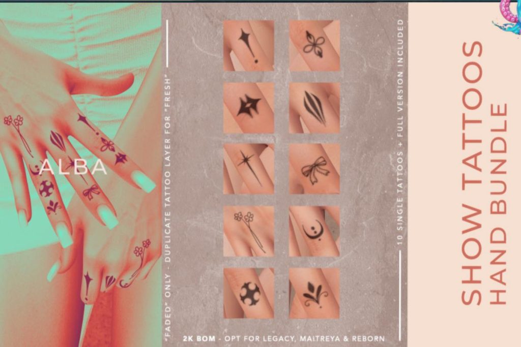 Show Hand Tattoos, L$199