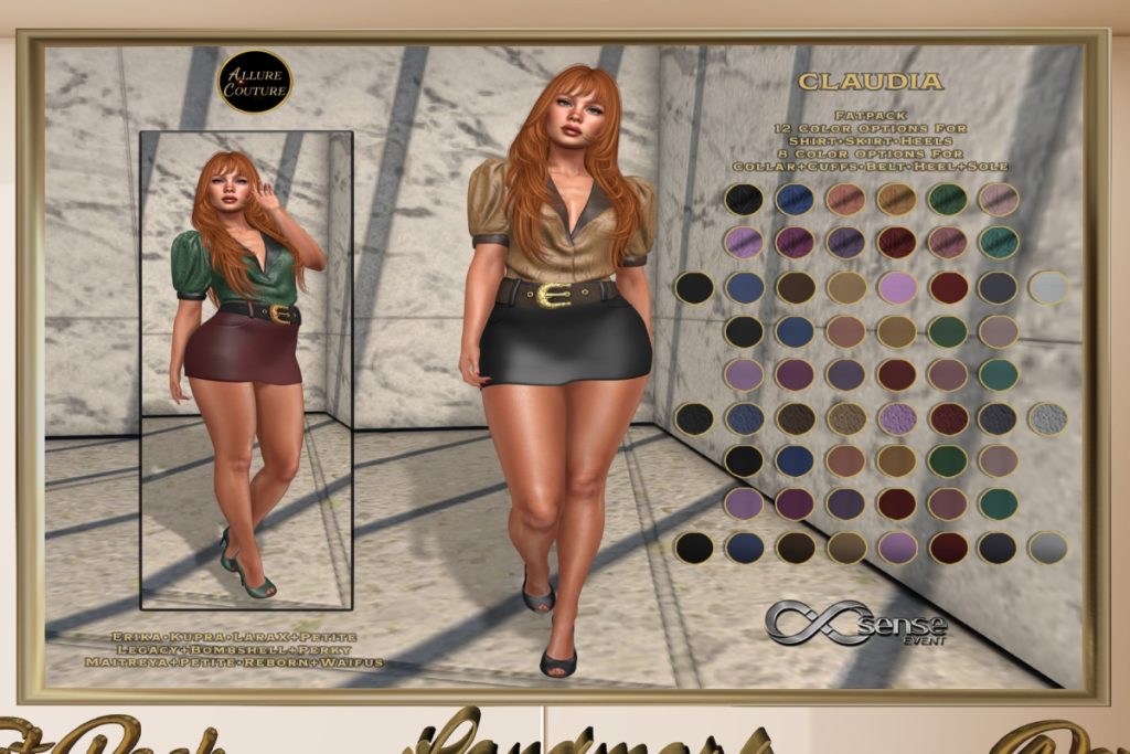 Claudia Skirt Set - Erika/Inithium/Legacy/Maitreya/Reborn/+mods, L$75 each/L$207 FP