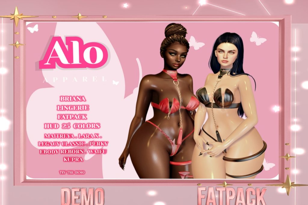 Briana Lingerie - Inithium/Legacy/Maitreya/Reborn/+mods, L$185 each/L$555 FP