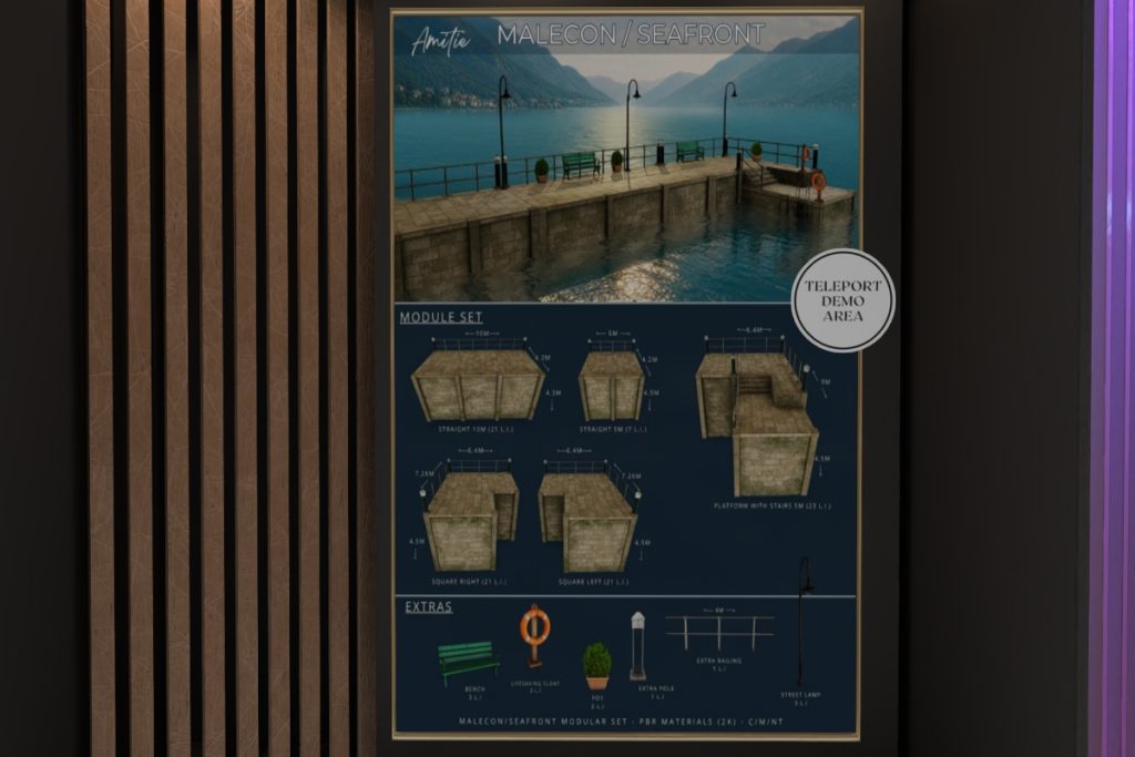 Malecon Seafront Modular Set, L$695
