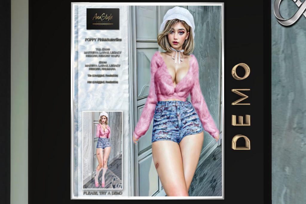 Poppy Outfit - Legacy/MaitreyaX/Reborn/+mods, L$99-L$199 each/L$1390-L$1570 each FP