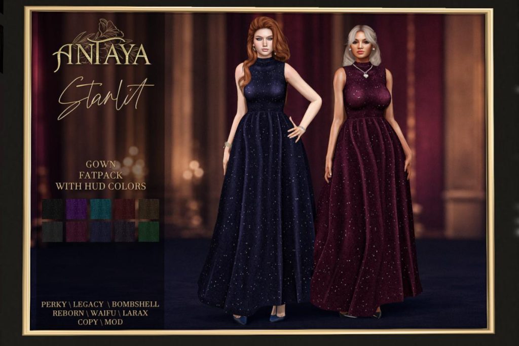 Starlit Gown - Legacy/MaitreyaX/Reborn/+mods, L$399 each/L$999 FP