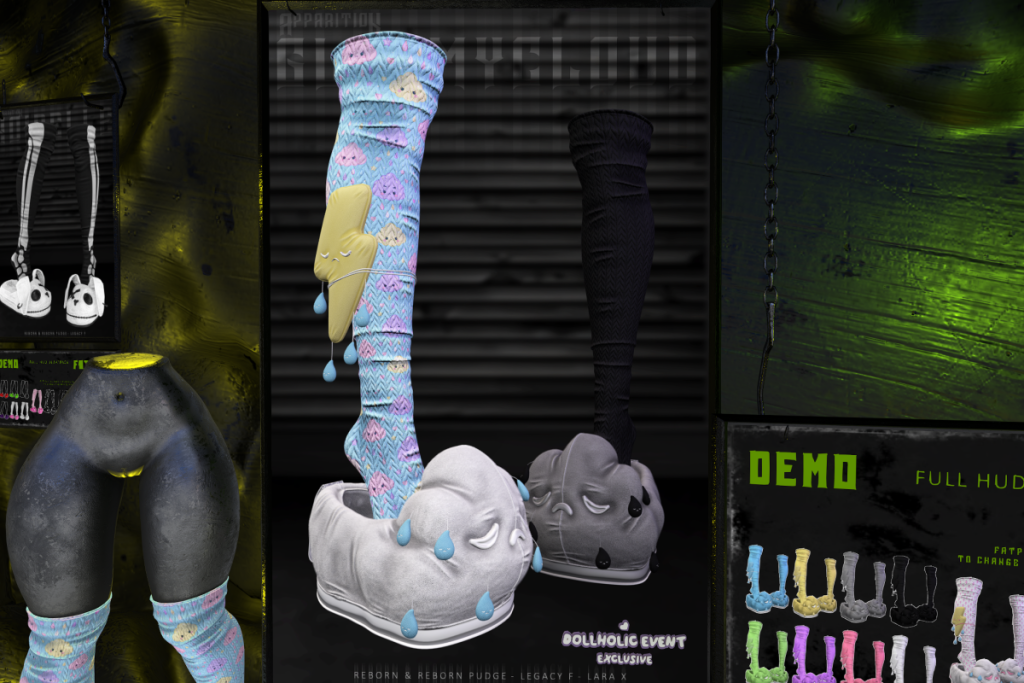 Gloomycloud Slippers - Legacy/MaitreyaX/Reborn/+mods, L$349 each/L$1799 FP