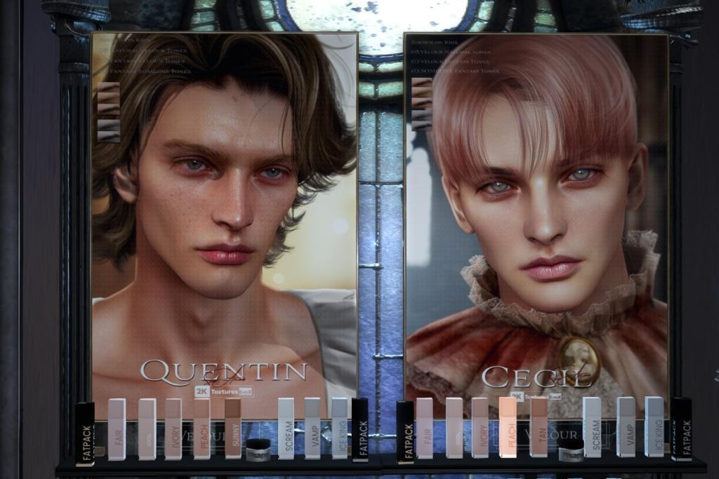 Quentin Skin - Evo X, L$600 each/L$900-L$1250 each FP | Cecil Skin - Evo X, L$600 each/L$900-L$1250 each FP