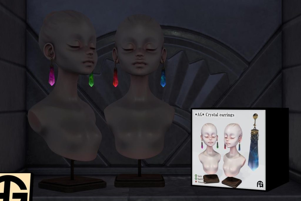 Crystal Earrings, L$210
