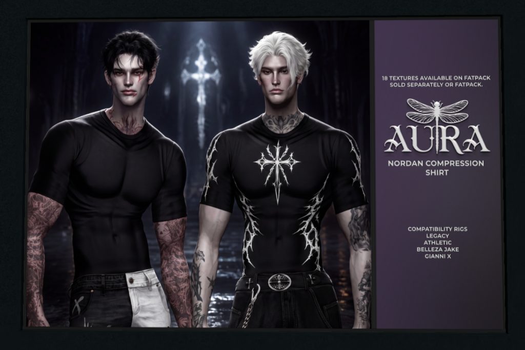 Nordan Compression Shirt - GianniX/Jake/Legacy/+mods, L$220 each/L$980 FP