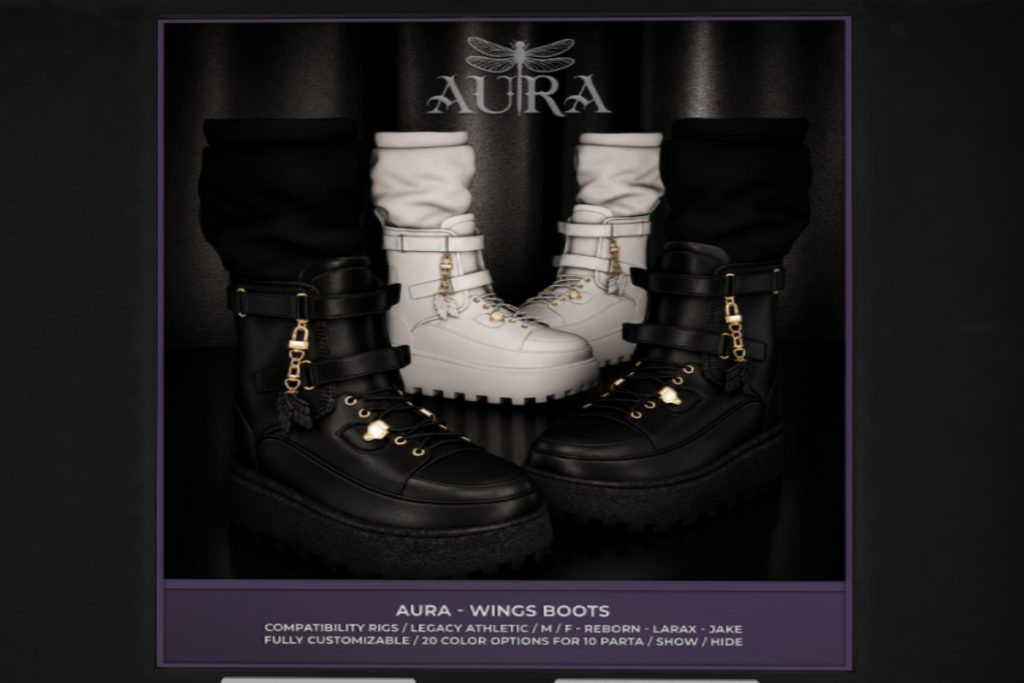 Wings Boots - Jake/Legacy F+M/MaitreyaX/Reborn/+mods, L$280 each/L$1500 FP