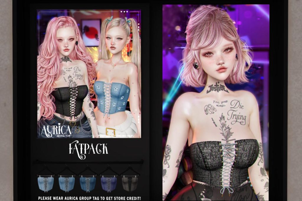 Jenna Top - Legacy/Reborn/+mods, L$199 each/L$899 FP