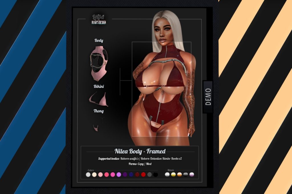 Nilea Bodysuit - Reborn/+mods, L$549 FP