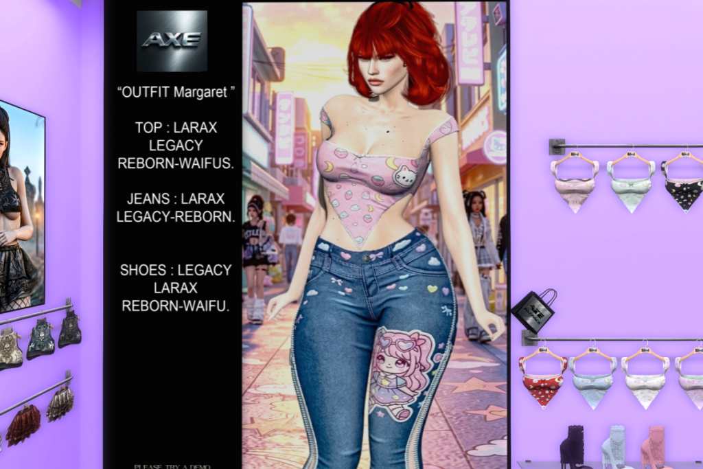 Outfit Margaret Top, Jeans &amp; Shoes - Legacy/MaitreyaX/Reborn/+mods, L$150 each/L$750-L$999 each FP