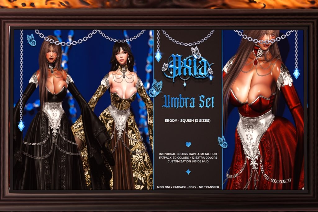 Umbra Set - Reborn/+mods, L$350 each/L$1250 FP