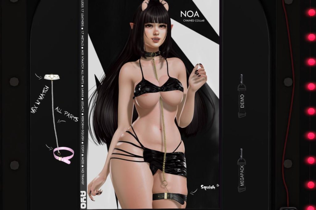 Noa Chained Collar - Legacy/MaitreyaX/Reborn/+mods, L$400 each/L$950 FP