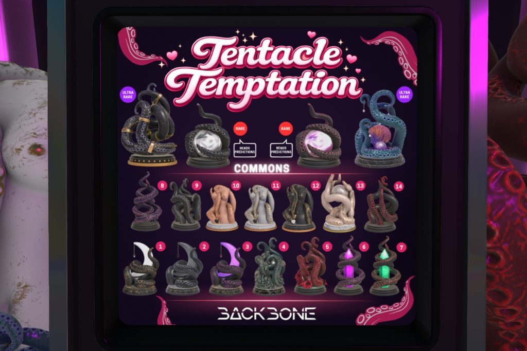 Tentacle Temptation Gacha, L$99 per play