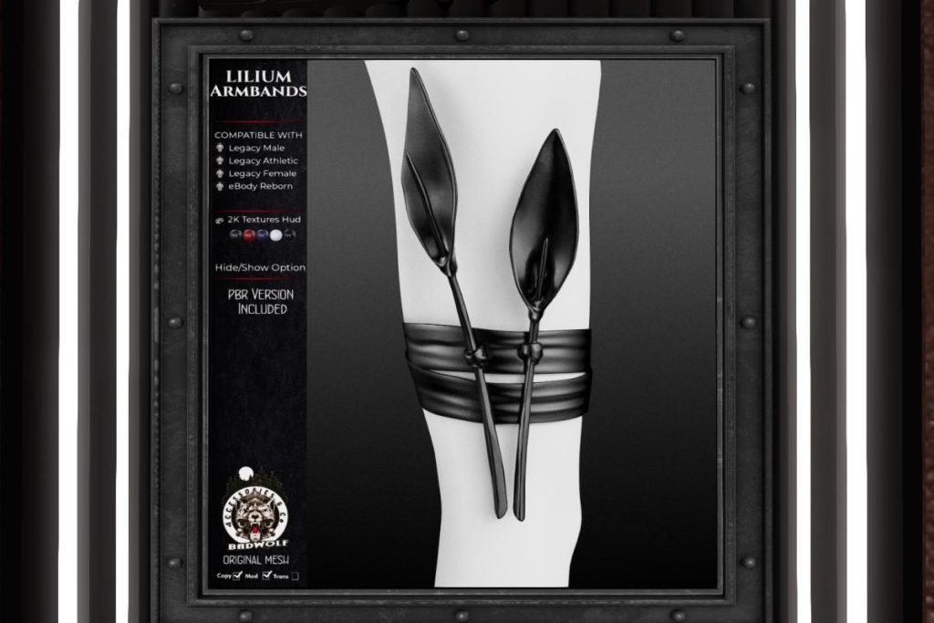Lilium Armbands - Legacy F+M/Reborn/+mods, L$298