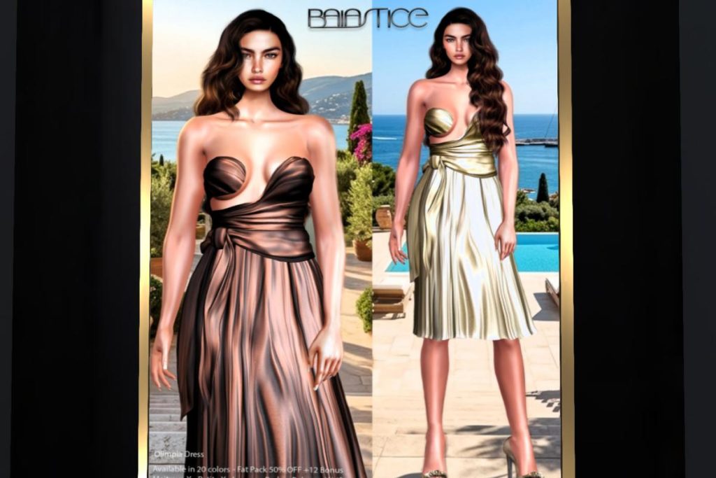 Olimpia Dress - Legacy/MaitreyaX/Reborn/+mods, L$245 each/L$1995 FP