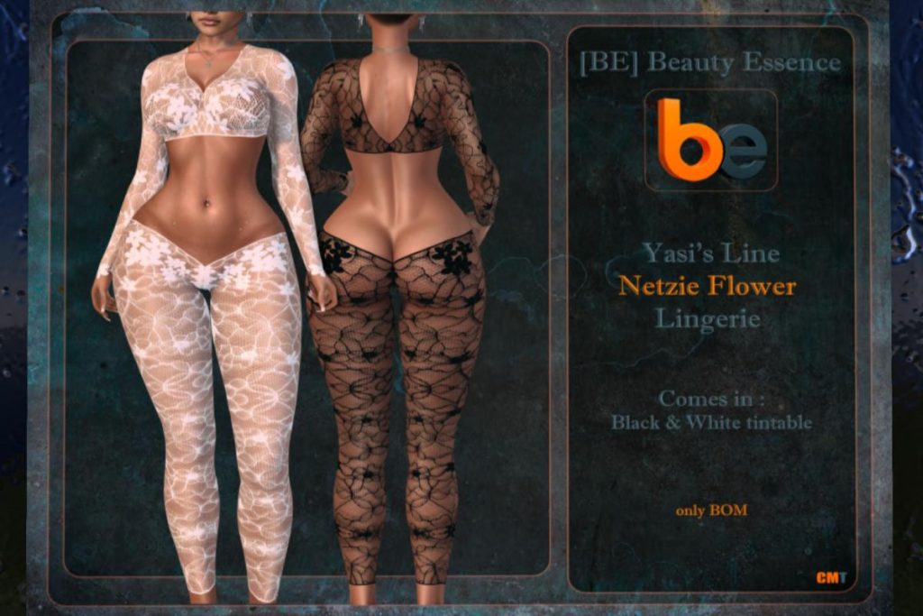 Netzie Flower Lingerie - BOM, L$249