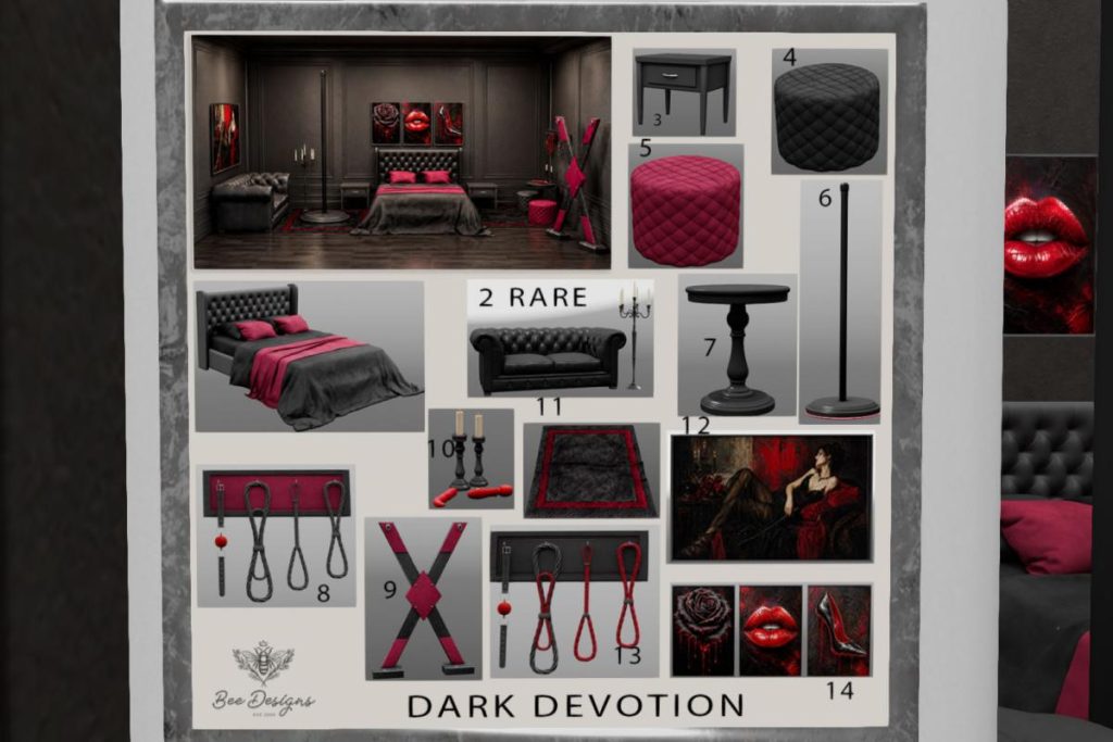 Dark Devotion Furniture Gatcha, L$59 per play