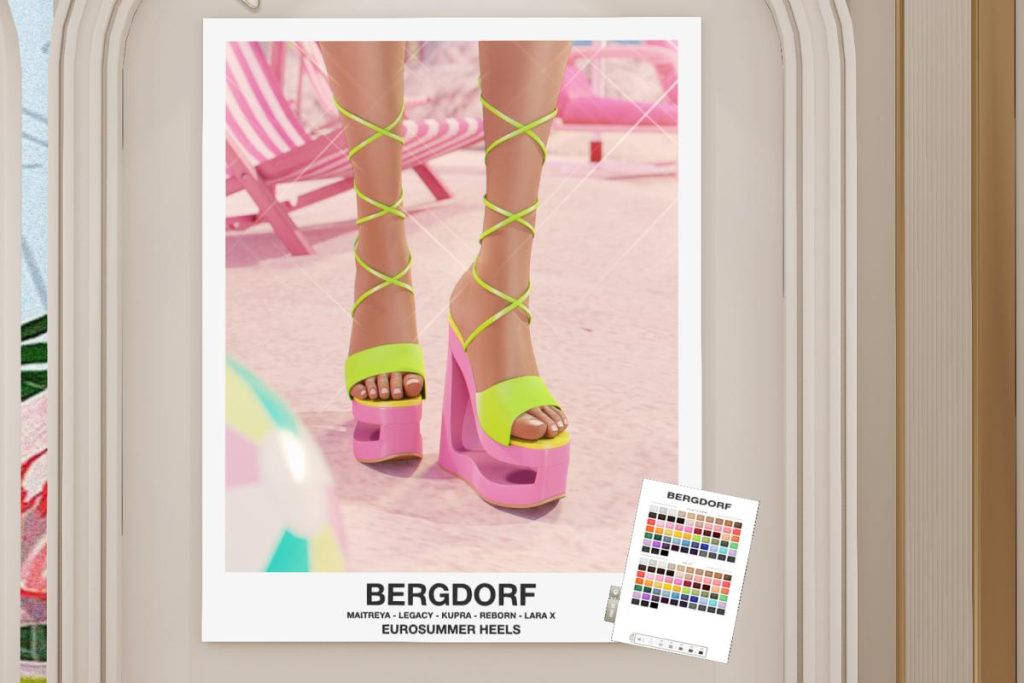 Eurosummer Heels - Inithium/Legacy/Maitreya/Reborn/+mods, L$599