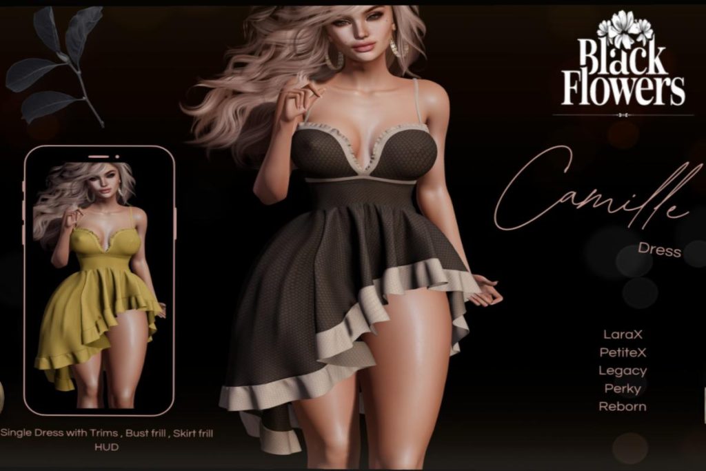 Camille Dress - Legacy/MaitreyaX/Reborn/+mods, L$275 each/L$1650 FP
