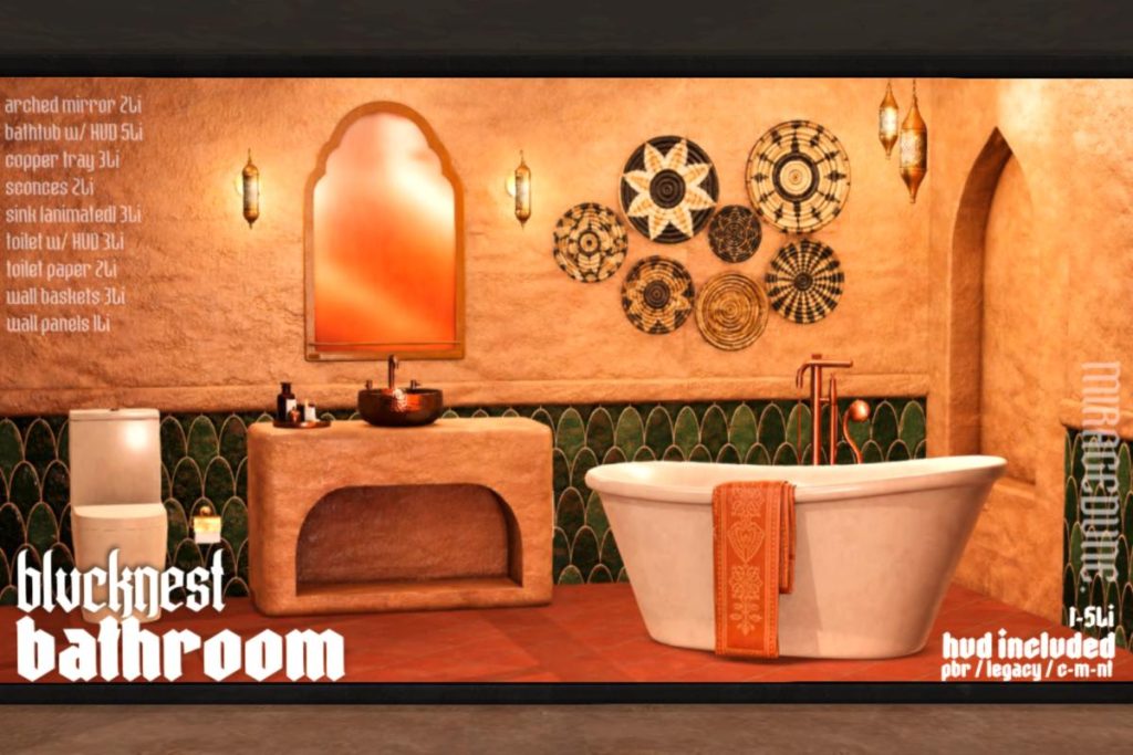 Bathroom Set , L$188-L$488 each/L$688-L$788 each FP